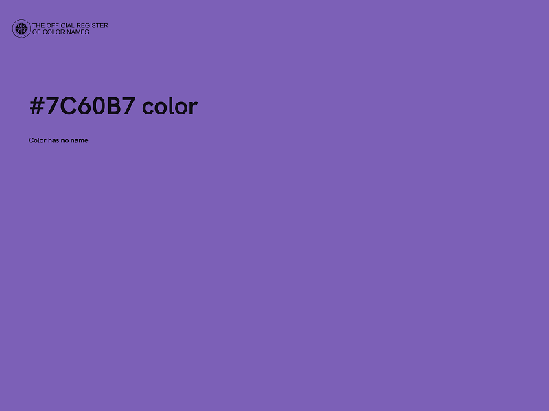 #7C60B7 color image