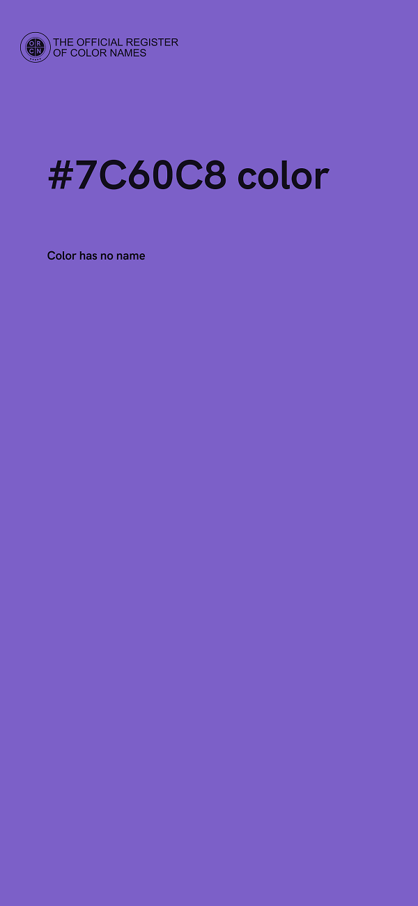 #7C60C8 color image