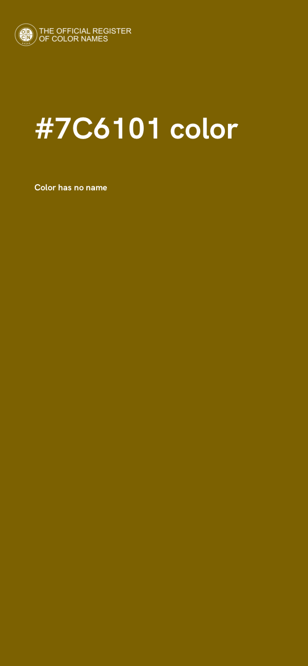 #7C6101 color image