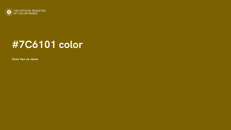 #7C6101 color image