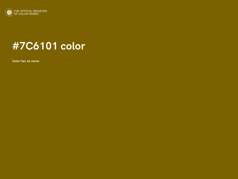 #7C6101 color image