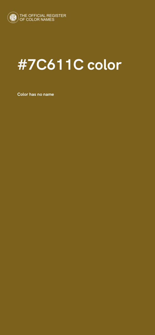 #7C611C color image