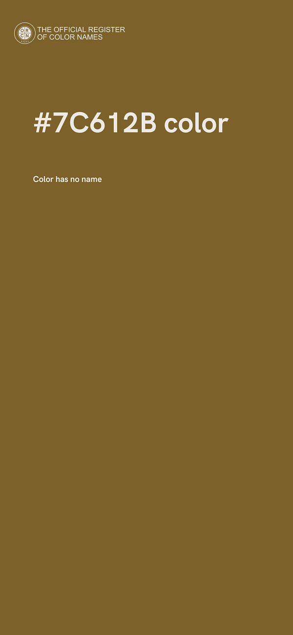 #7C612B color image