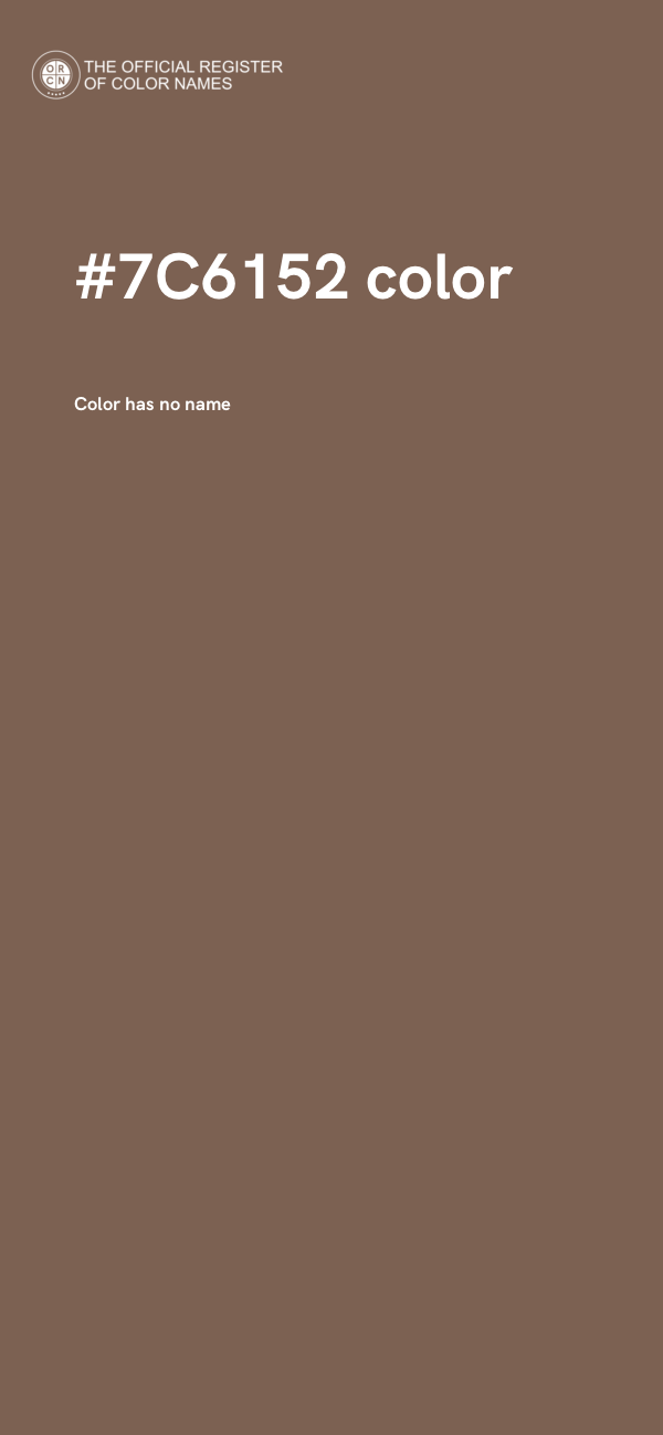 #7C6152 color image