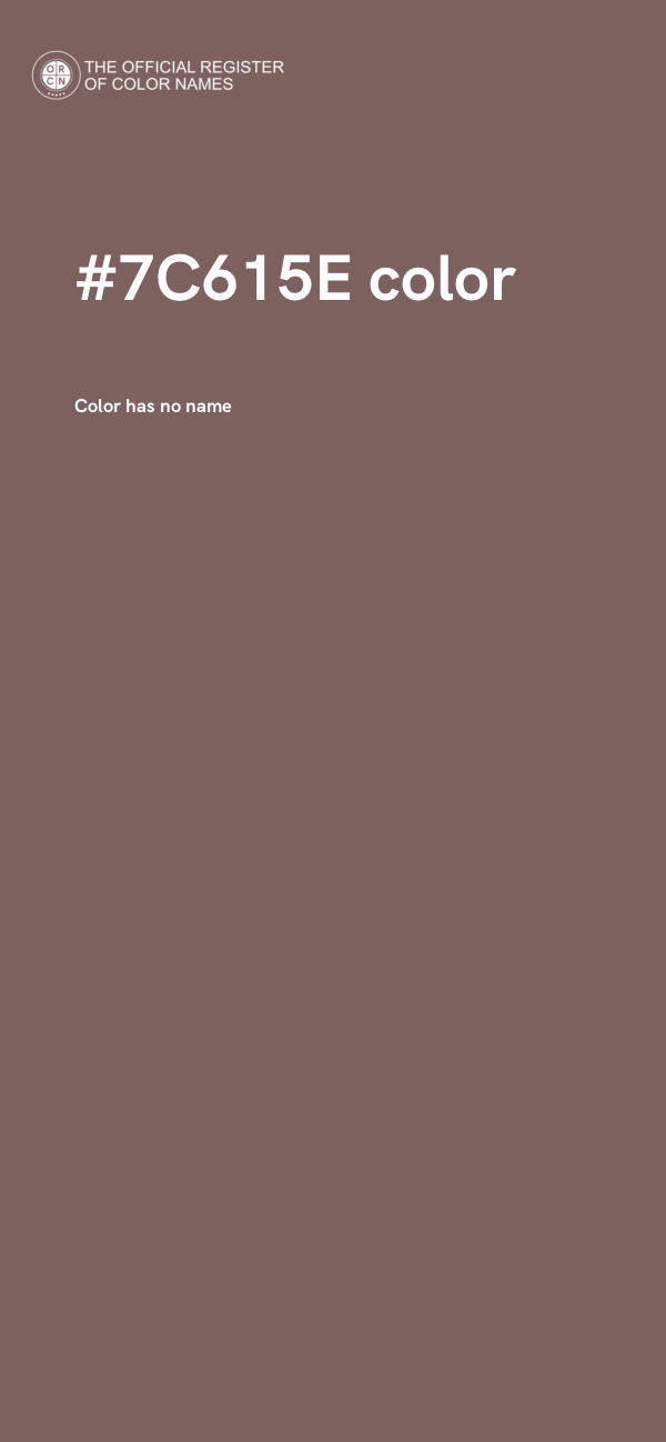 #7C615E color image