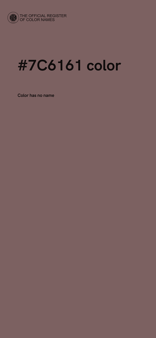 #7C6161 color image