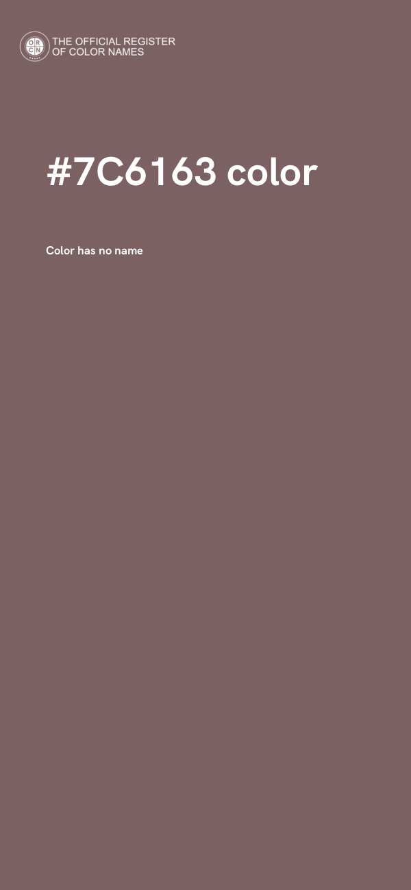 #7C6163 color image