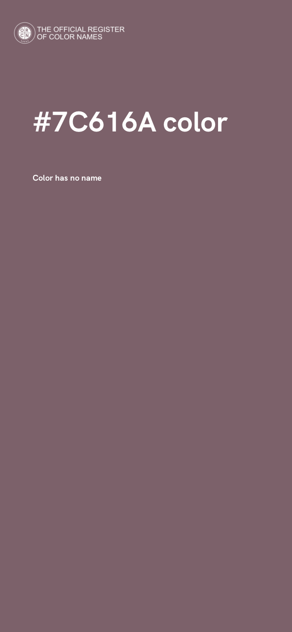 #7C616A color image