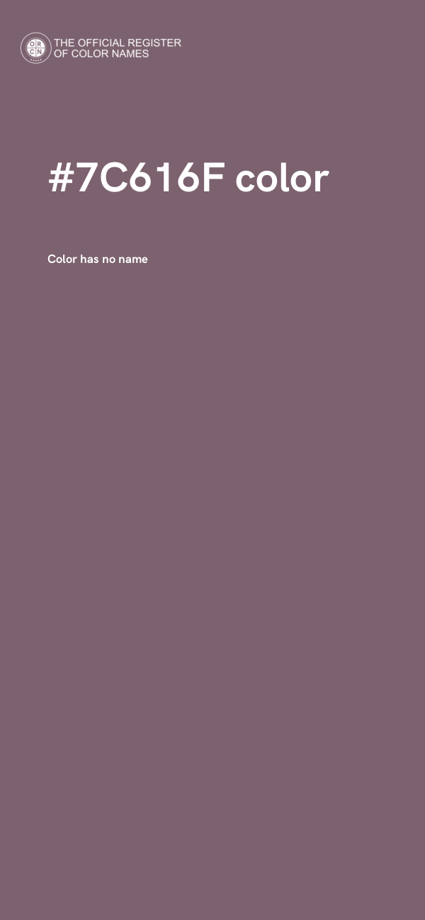 #7C616F color image