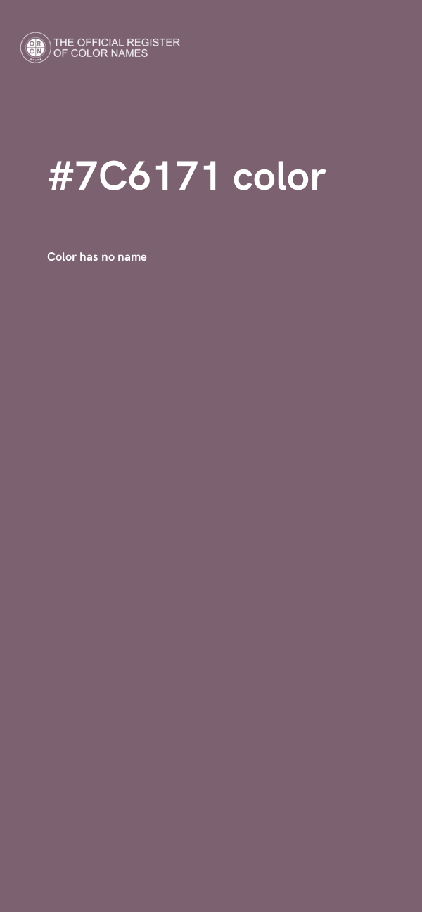 #7C6171 color image
