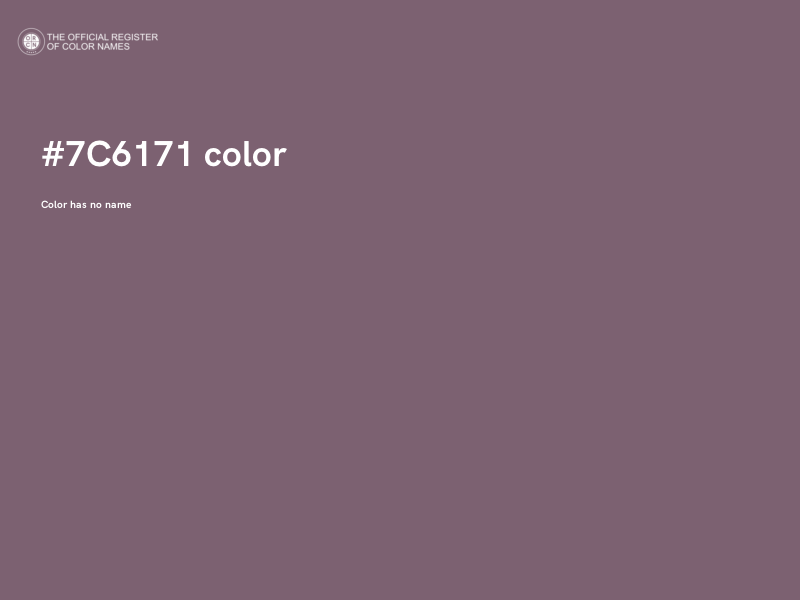 #7C6171 color image