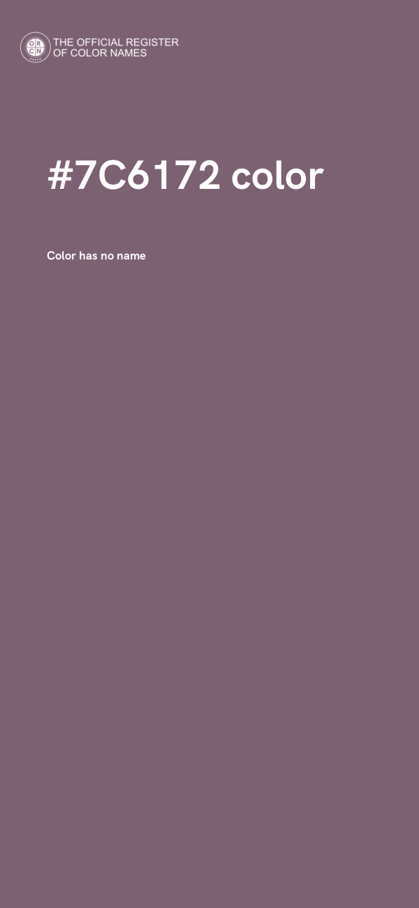 #7C6172 color image
