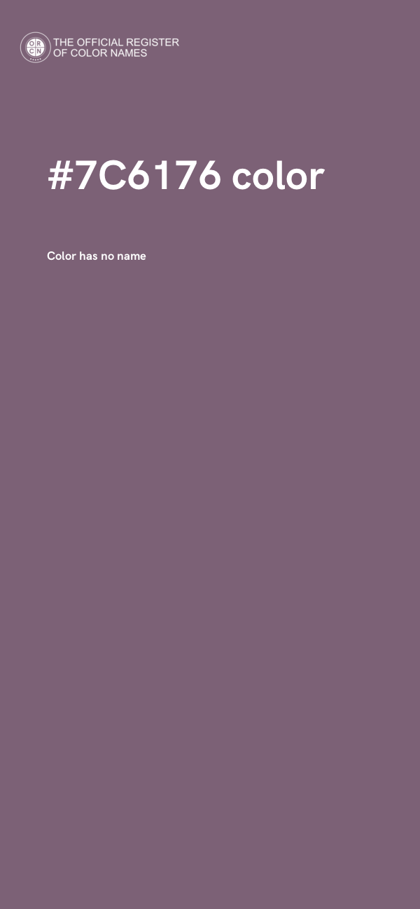 #7C6176 color image