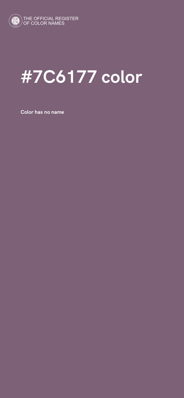 #7C6177 color image