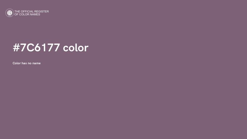 #7C6177 color image