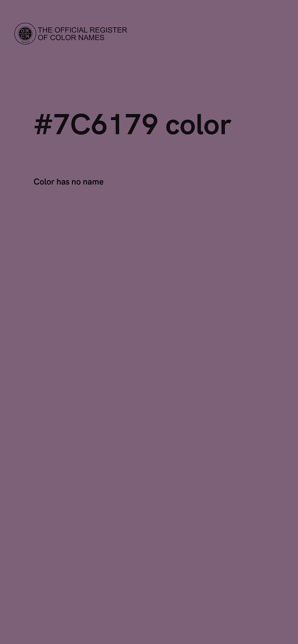 #7C6179 color image