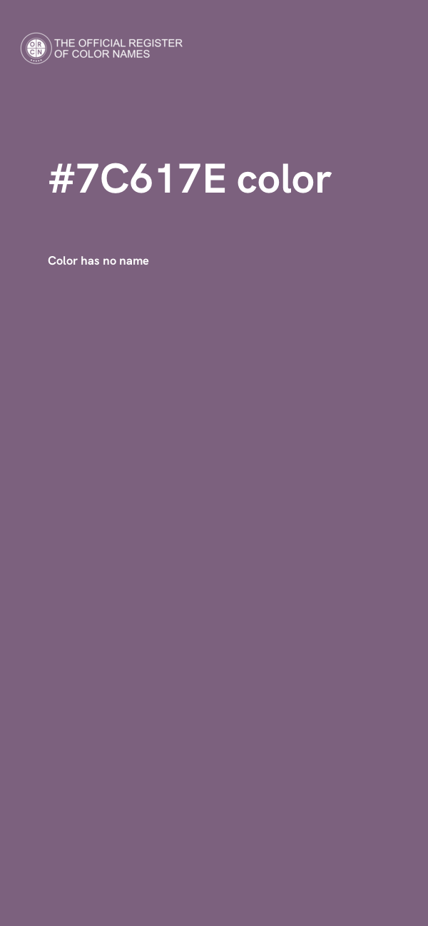 #7C617E color image