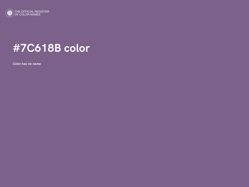 #7C618B color image
