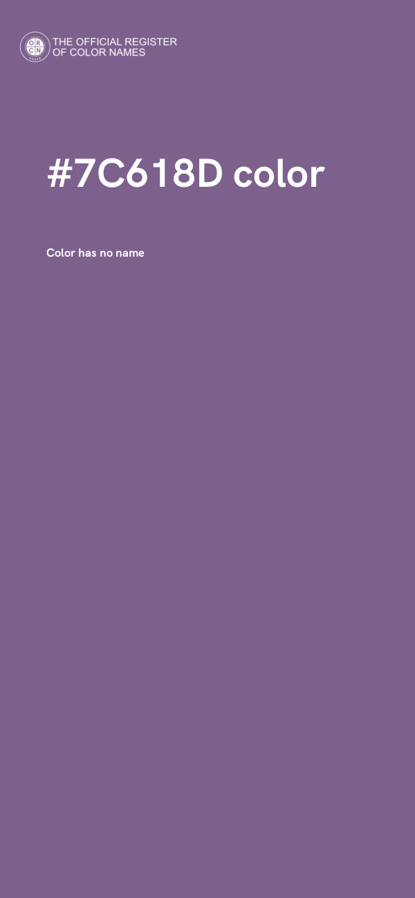#7C618D color image