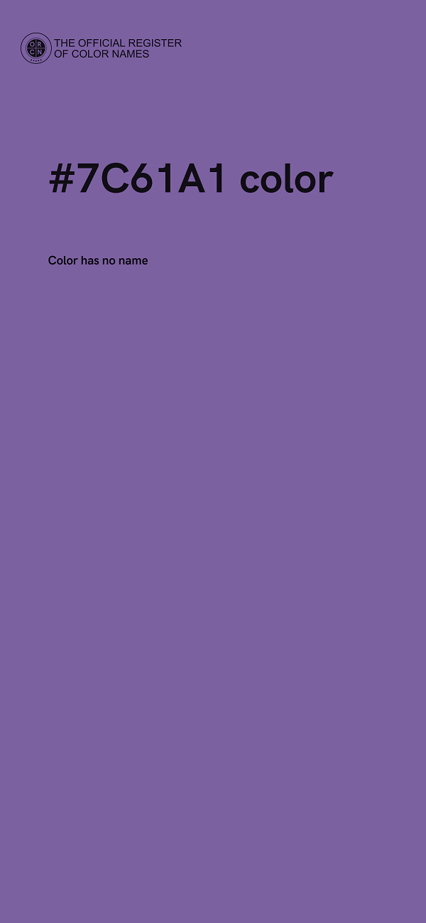 #7C61A1 color image