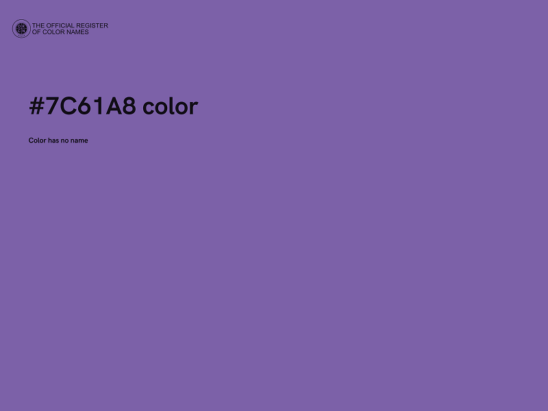 #7C61A8 color image