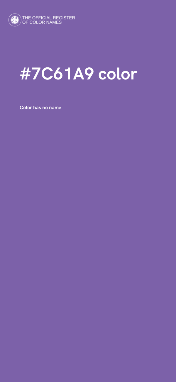 #7C61A9 color image