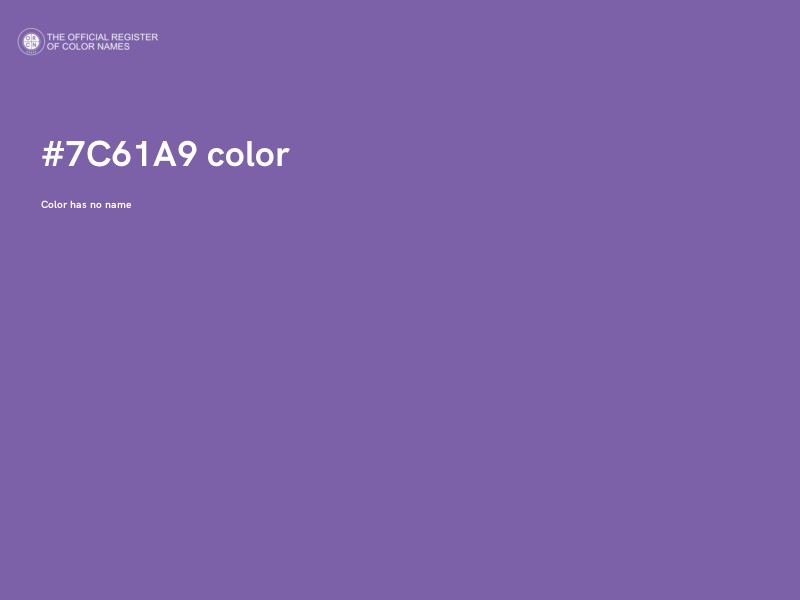 #7C61A9 color image