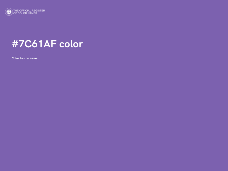 #7C61AF color image