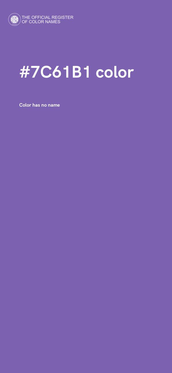 #7C61B1 color image