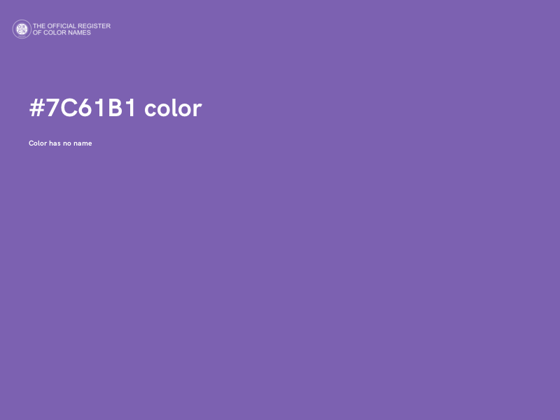 #7C61B1 color image