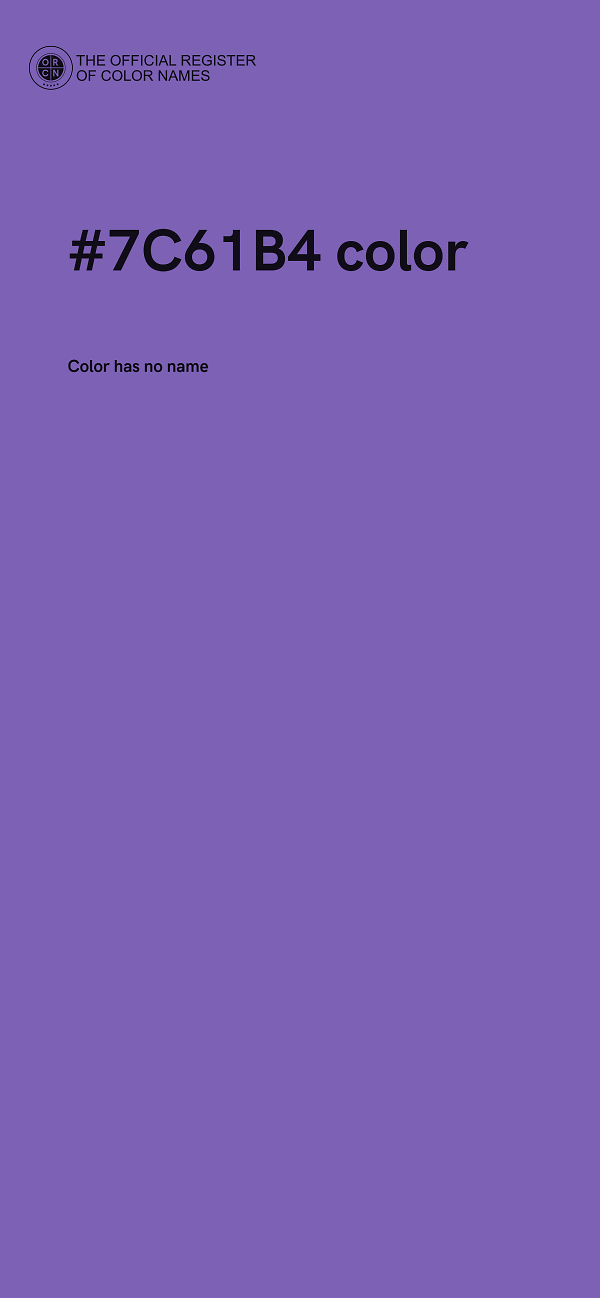 #7C61B4 color image