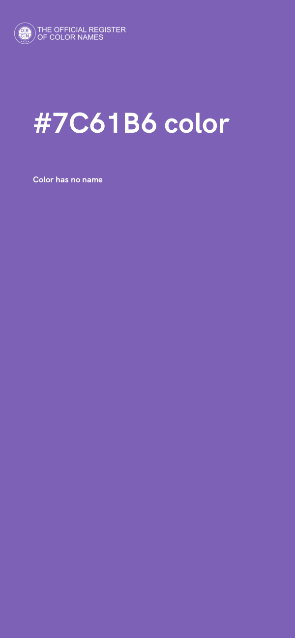 #7C61B6 color image