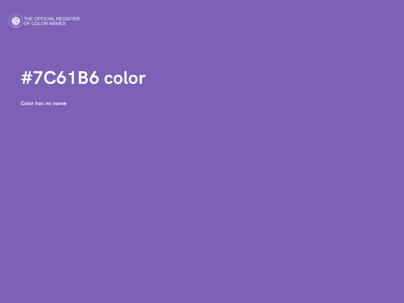 #7C61B6 color image
