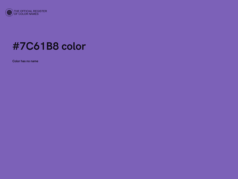 #7C61B8 color image