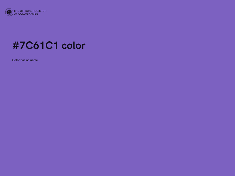 #7C61C1 color image