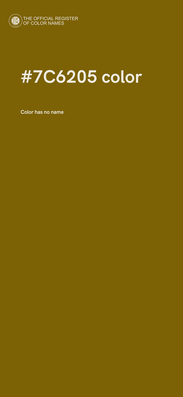 #7C6205 color image