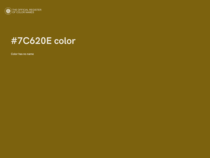 #7C620E color image