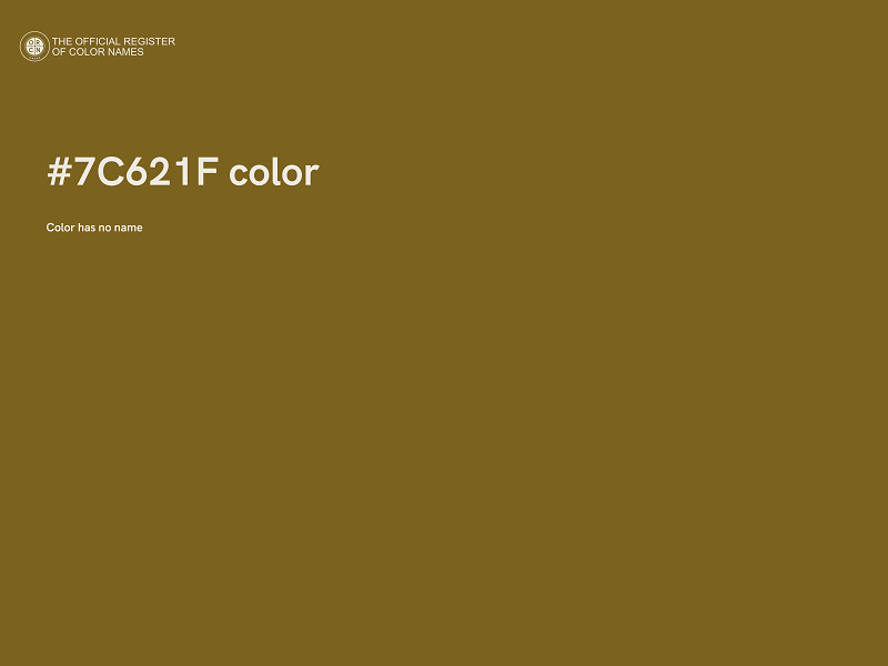 #7C621F color image