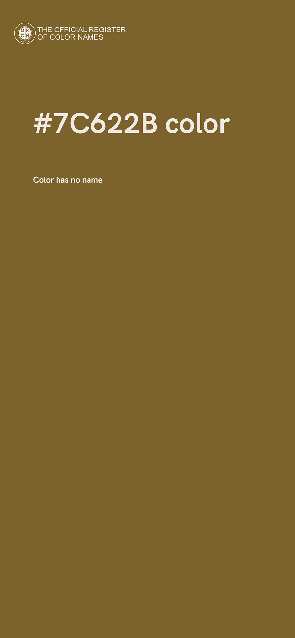 #7C622B color image