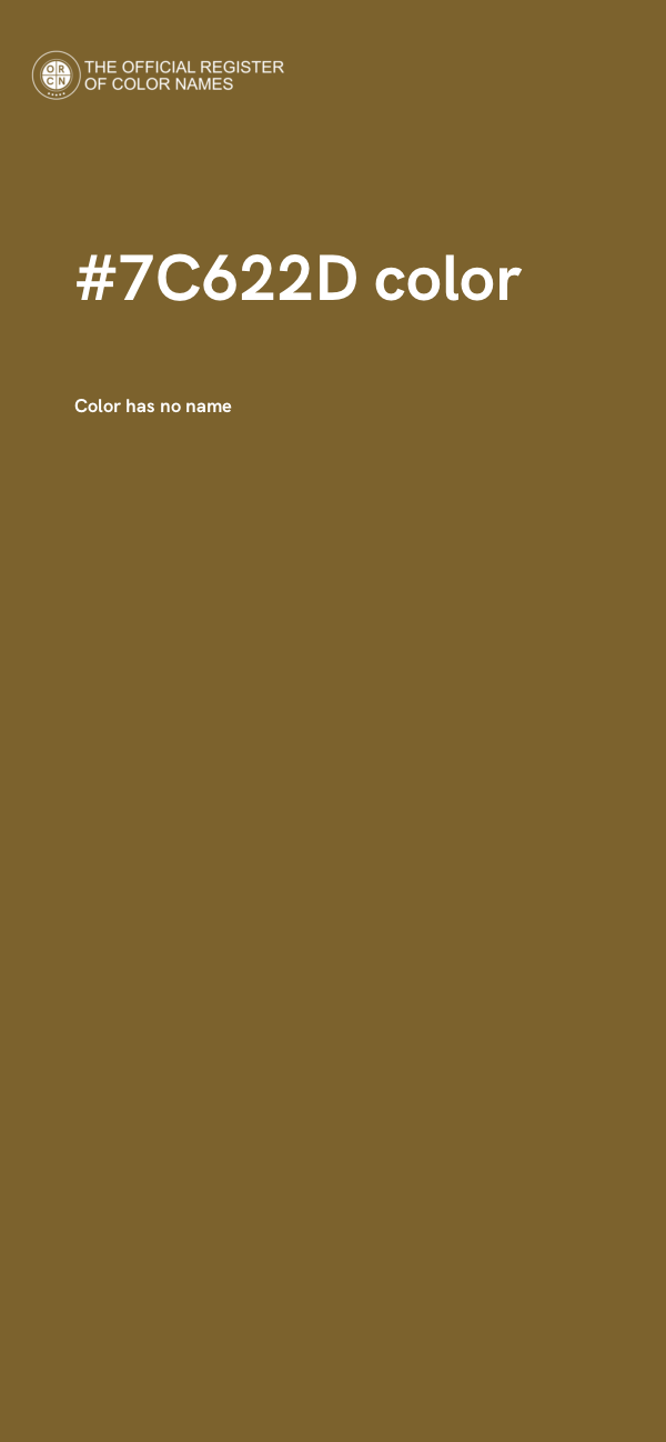 #7C622D color image