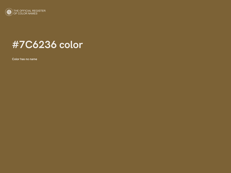 #7C6236 color image