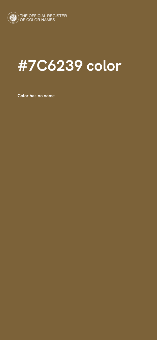 #7C6239 color image