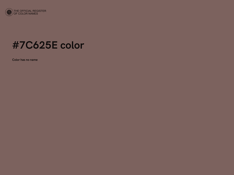 #7C625E color image