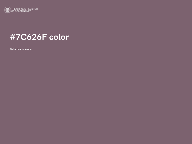 #7C626F color image
