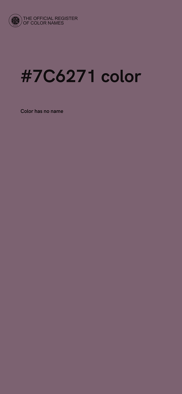 #7C6271 color image