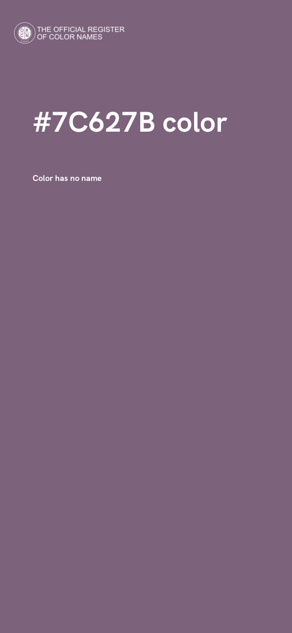 #7C627B color image