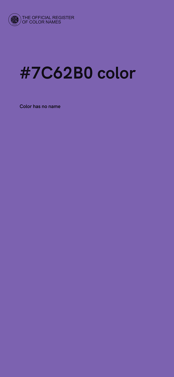 #7C62B0 color image