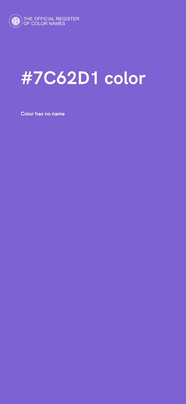 #7C62D1 color image