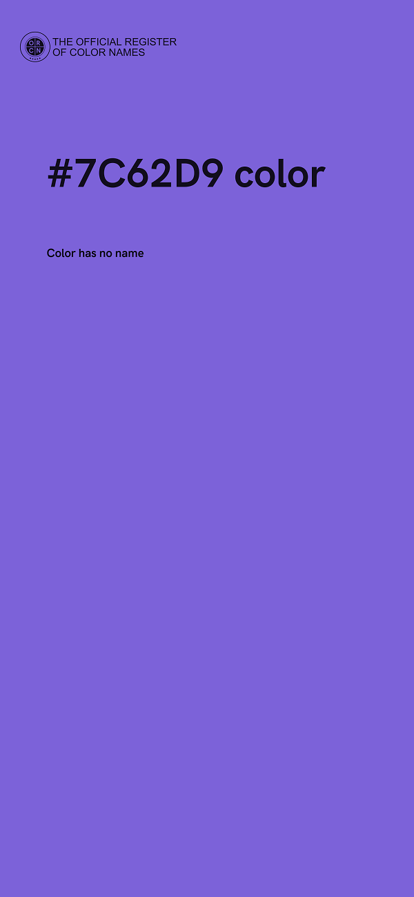 #7C62D9 color image