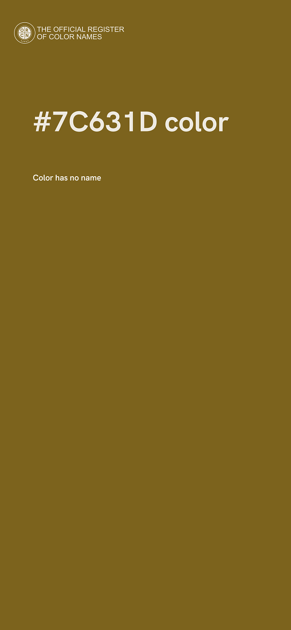 #7C631D color image